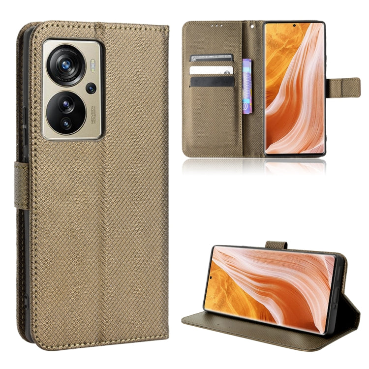 For ZTE Axon 40 Pro Diamond Texture Leather Phone Case
