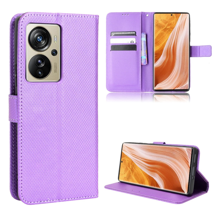 For ZTE Axon 40 Pro Diamond Texture Leather Phone Case