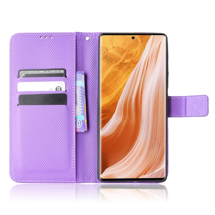 For ZTE Axon 40 Pro Diamond Texture Leather Phone Case