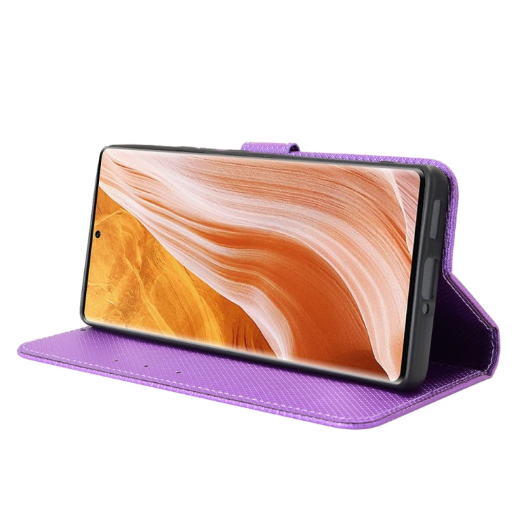 For ZTE Axon 40 Pro Diamond Texture Leather Phone Case