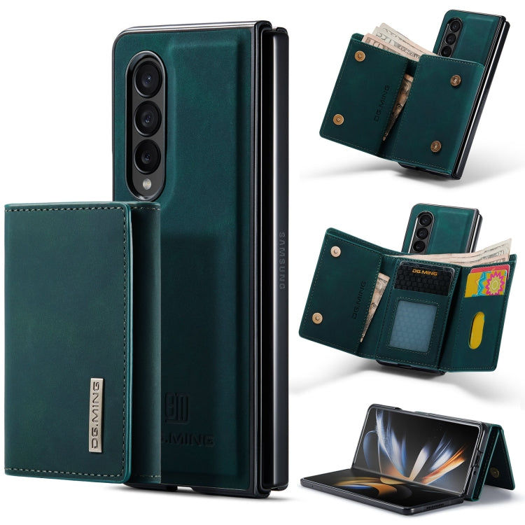 For Samsung Galaxy Z Fold4 DG.MING M1 Series 3-Fold Multi Card Wallet  Phone Case