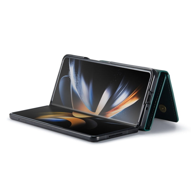 For Samsung Galaxy Z Fold4 DG.MING M1 Series 3-Fold Multi Card Wallet  Phone Case
