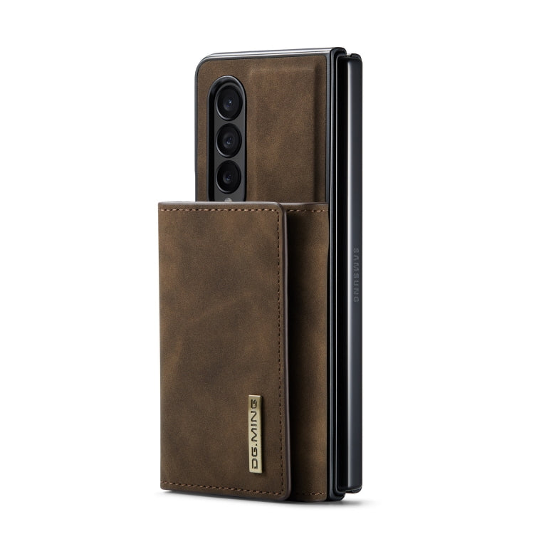 For Samsung Galaxy Z Fold4 DG.MING M1 Series 3-Fold Multi Card Wallet  Phone Case