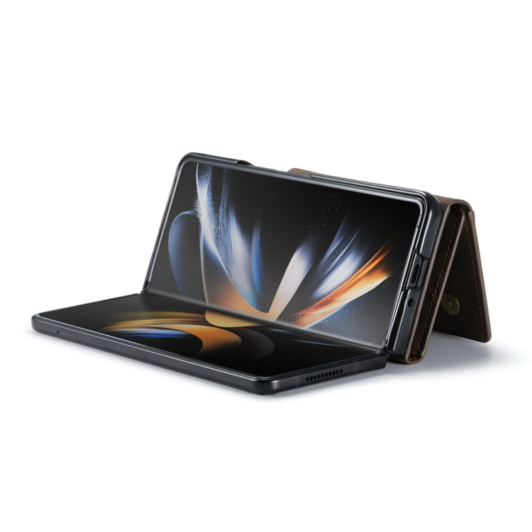 For Samsung Galaxy Z Fold4 DG.MING M1 Series 3-Fold Multi Card Wallet  Phone Case