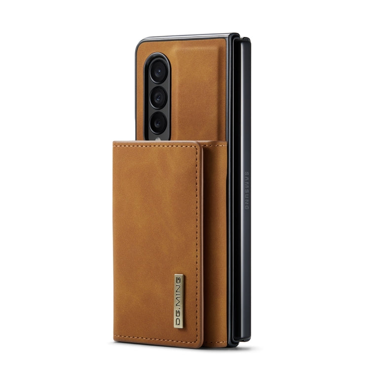For Samsung Galaxy Z Fold4 DG.MING M1 Series 3-Fold Multi Card Wallet  Phone Case
