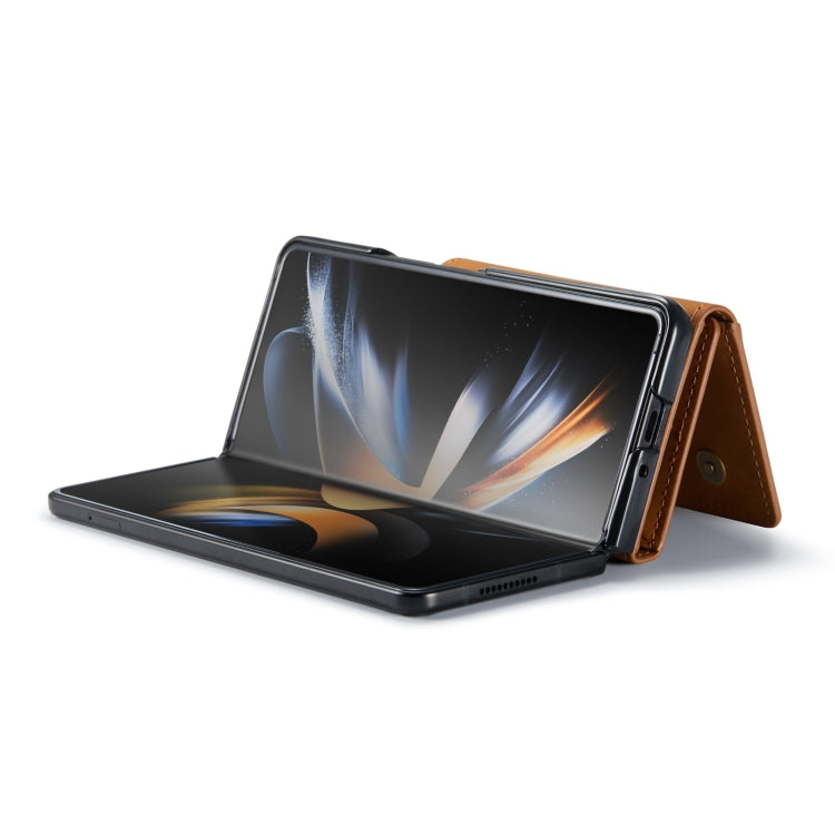 For Samsung Galaxy Z Fold4 DG.MING M1 Series 3-Fold Multi Card Wallet  Phone Case