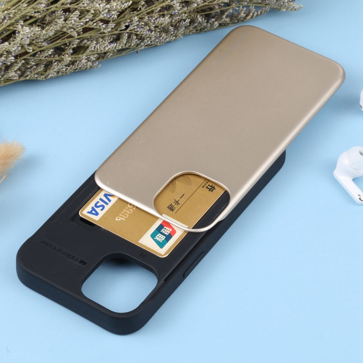 For iPhone 14 GOOSPERY SKY SLIDE BUMPER Sliding Card Slot Phone Case