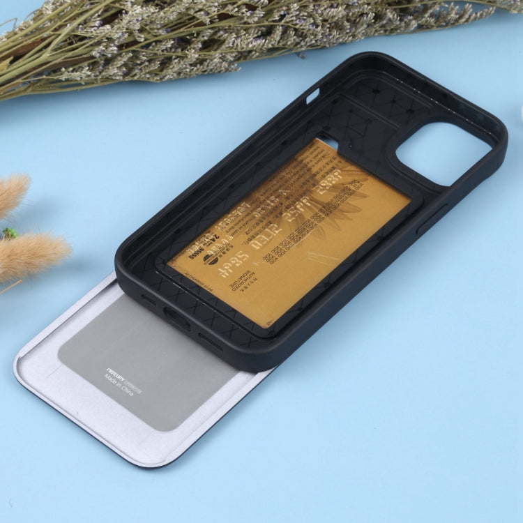For iPhone 14 Plus GOOSPERY SKY SLIDE BUMPER Sliding Card Slot Phone Case