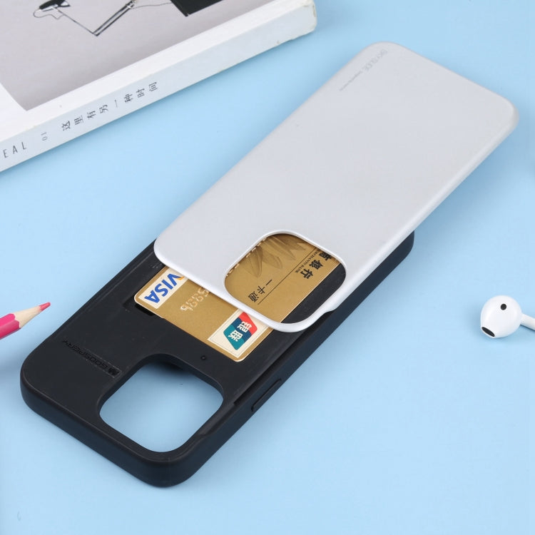 For iPhone 14 Pro Max GOOSPERY SKY SLIDE BUMPER Sliding Card Slot Phone Case