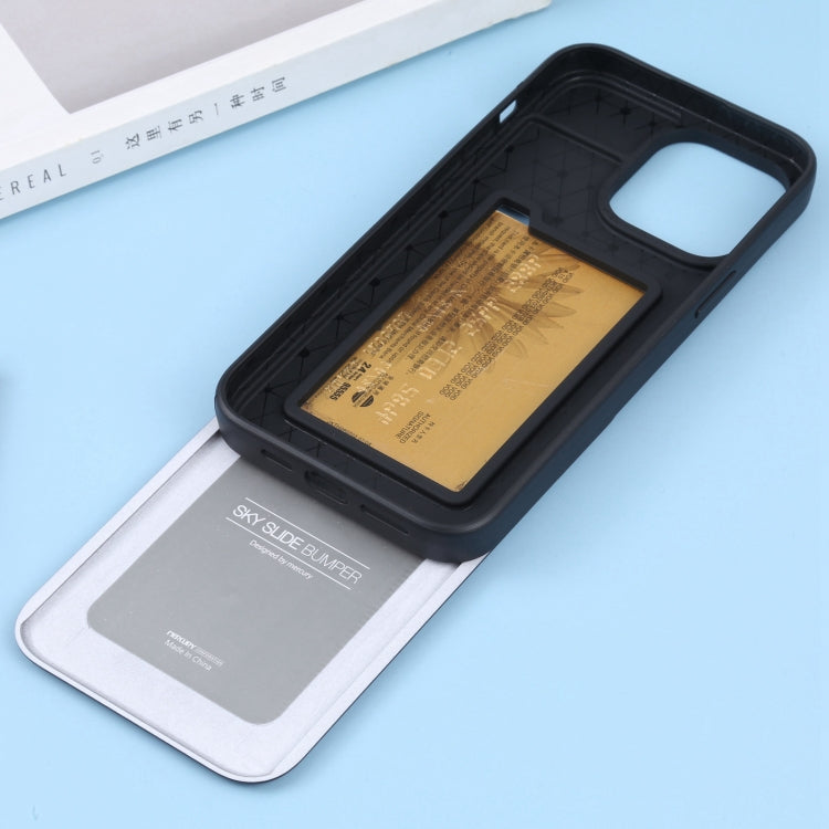 For iPhone 14 Pro Max GOOSPERY SKY SLIDE BUMPER Sliding Card Slot Phone Case