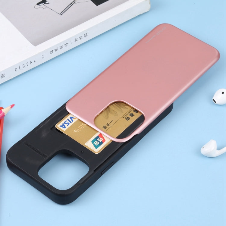 For iPhone 14 Pro Max GOOSPERY SKY SLIDE BUMPER Sliding Card Slot Phone Case