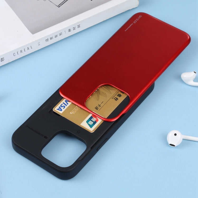 For iPhone 14 Pro Max GOOSPERY SKY SLIDE BUMPER Sliding Card Slot Phone Case