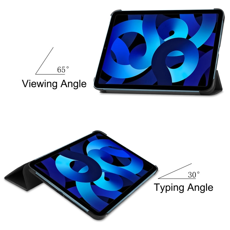 Solid Color Custer Texture Leather Tablet Case For iPad 10th Gen 10.9 2022