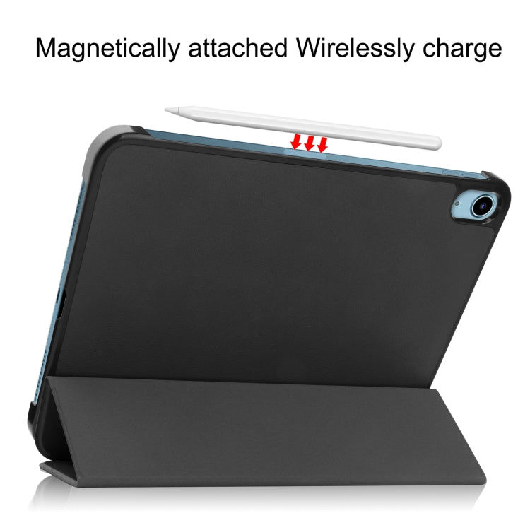 Solid Color Custer Texture Leather Tablet Case For iPad 10th Gen 10.9 2022