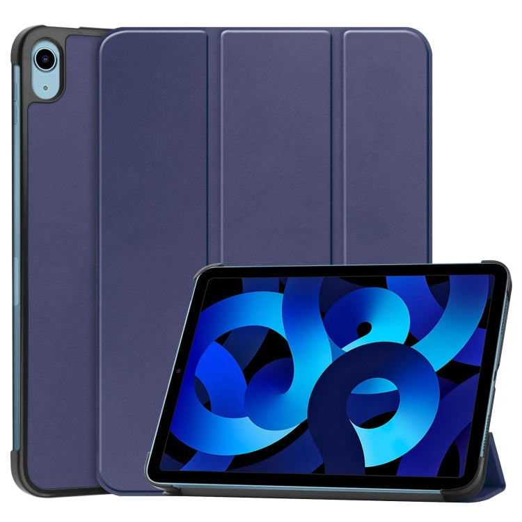 Solid Color Custer Texture Leather Tablet Case For iPad 10th Gen 10.9 2022
