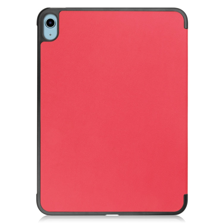 Solid Color Custer Texture Leather Tablet Case For iPad 10th Gen 10.9 2022