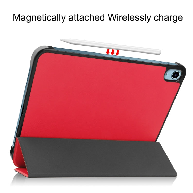 Solid Color Custer Texture Leather Tablet Case For iPad 10th Gen 10.9 2022