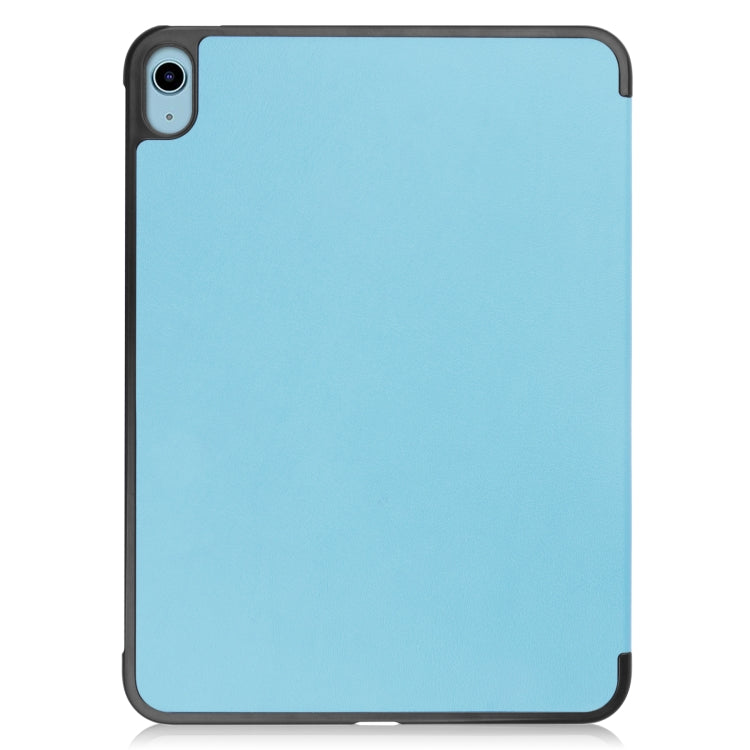 Solid Color Custer Texture Leather Tablet Case For iPad 10th Gen 10.9 2022