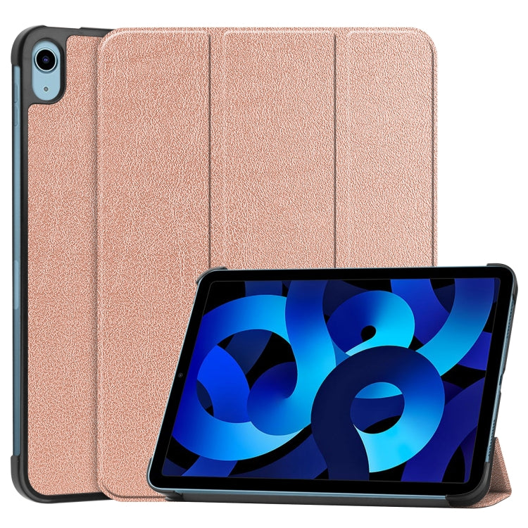 Solid Color Custer Texture Leather Tablet Case For iPad 10th Gen 10.9 2022
