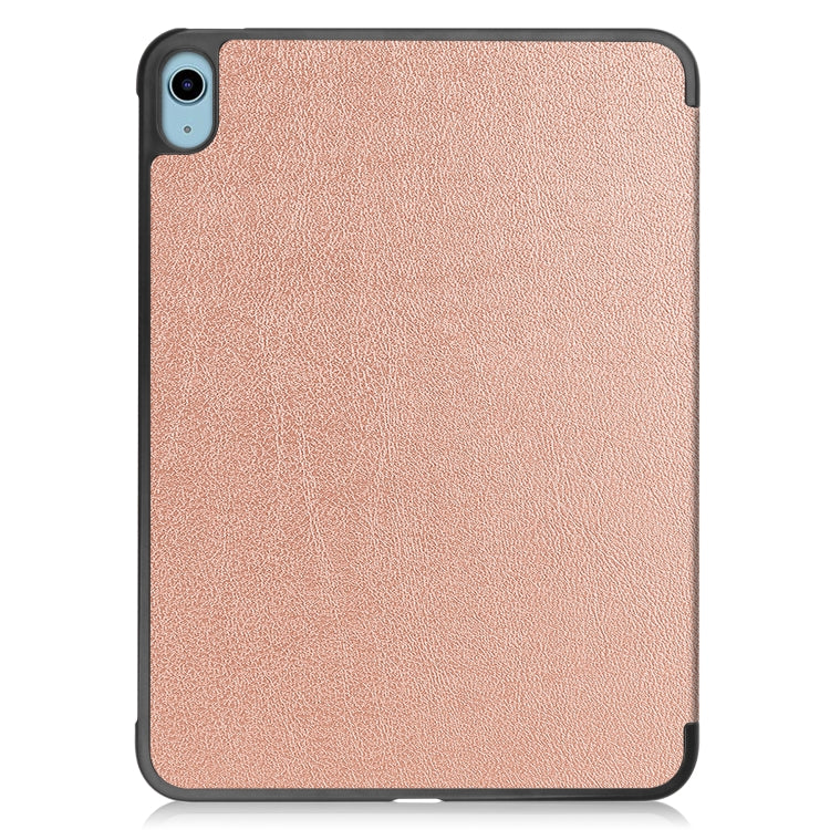 Solid Color Custer Texture Leather Tablet Case For iPad 10th Gen 10.9 2022