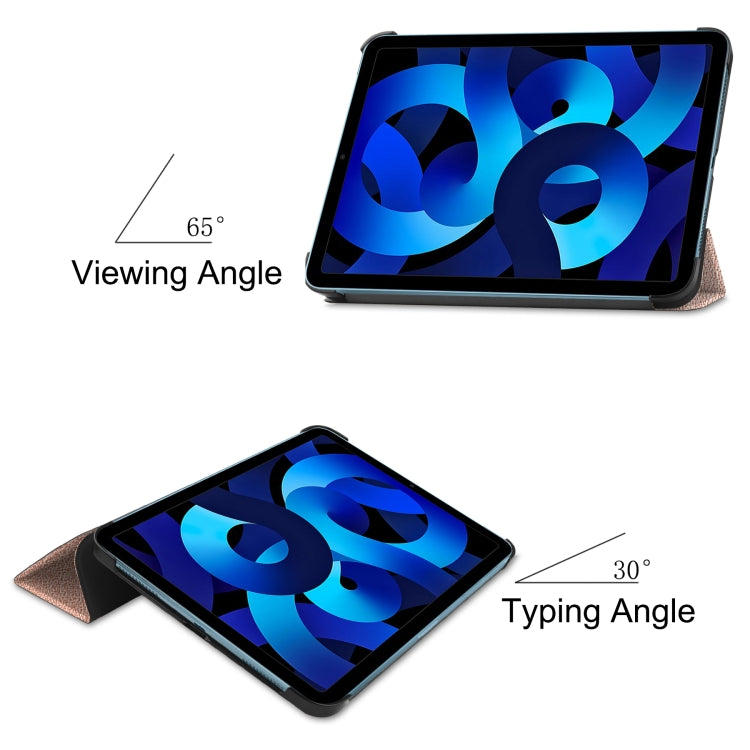 Solid Color Custer Texture Leather Tablet Case For iPad 10th Gen 10.9 2022