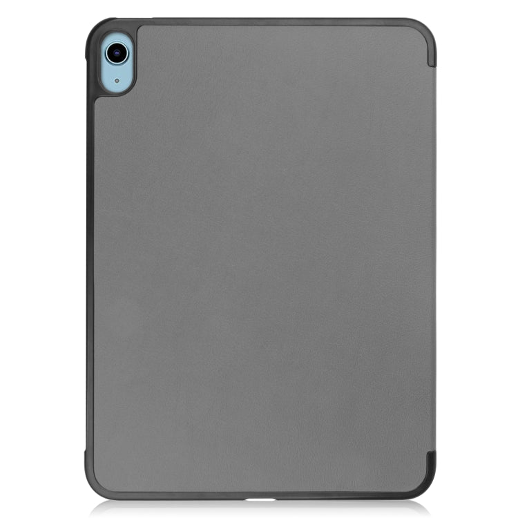 Solid Color Custer Texture Leather Tablet Case For iPad 10th Gen 10.9 2022