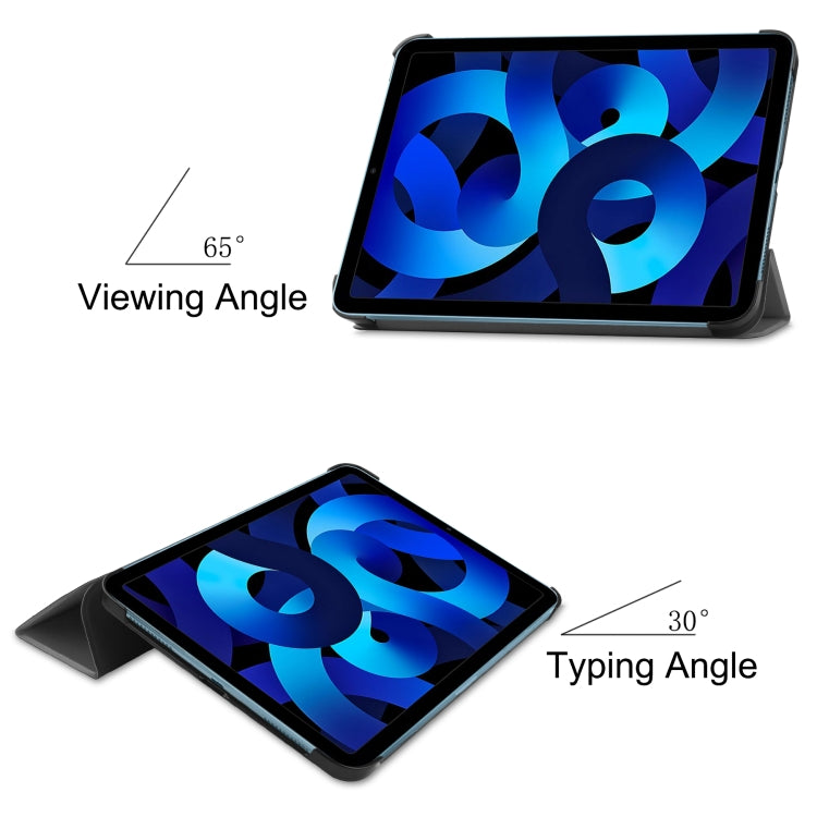 Solid Color Custer Texture Leather Tablet Case For iPad 10th Gen 10.9 2022