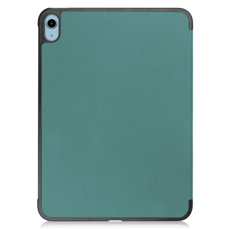 Solid Color Custer Texture Leather Tablet Case For iPad 10th Gen 10.9 2022