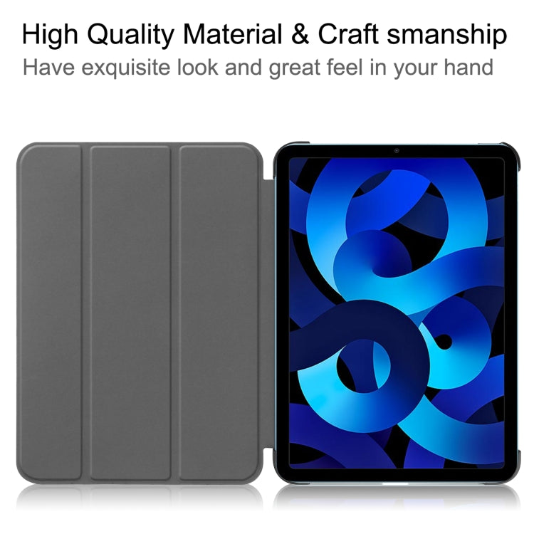 Solid Color Custer Texture Leather Tablet Case For iPad 10th Gen 10.9 2022