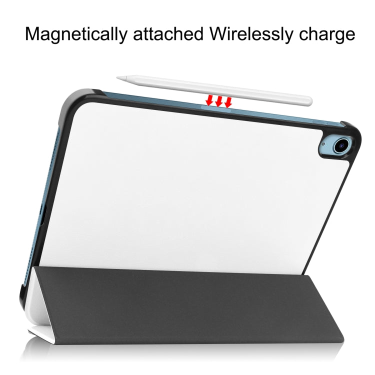 Solid Color Custer Texture Leather Tablet Case For iPad 10th Gen 10.9 2022