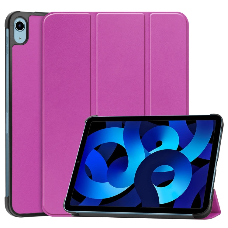 Solid Color Custer Texture Leather Tablet Case For iPad 10th Gen 10.9 2022