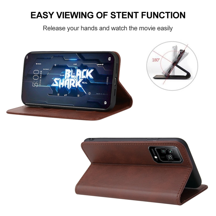 For Xiaomi Black Shark 5 Magnetic Closure Leather Phone Case