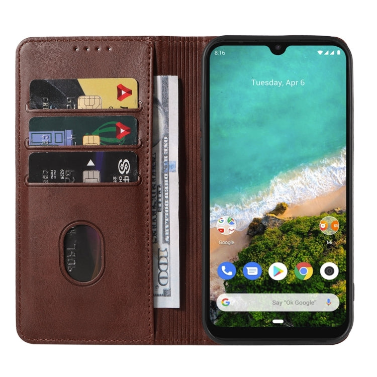 For Xiaomi Mi A3 Magnetic Closure Leather Phone Case
