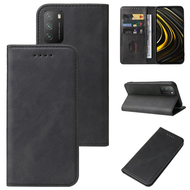 For Xiaomi Poco M3 Magnetic Closure Leather Phone Case