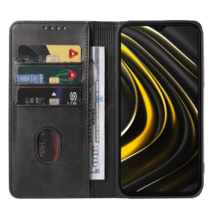 For Xiaomi Poco M3 Magnetic Closure Leather Phone Case