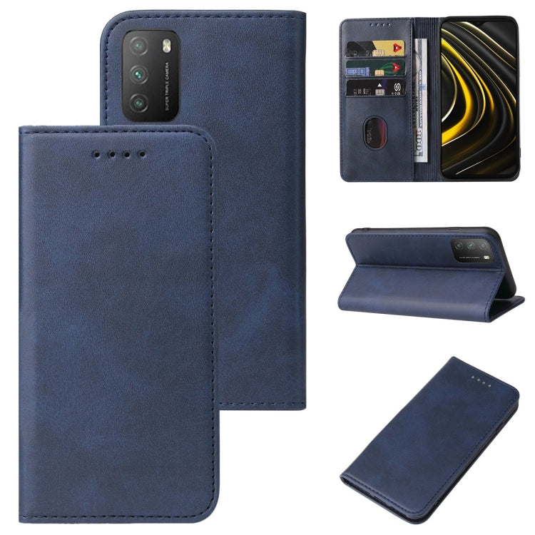 For Xiaomi Poco M3 Magnetic Closure Leather Phone Case