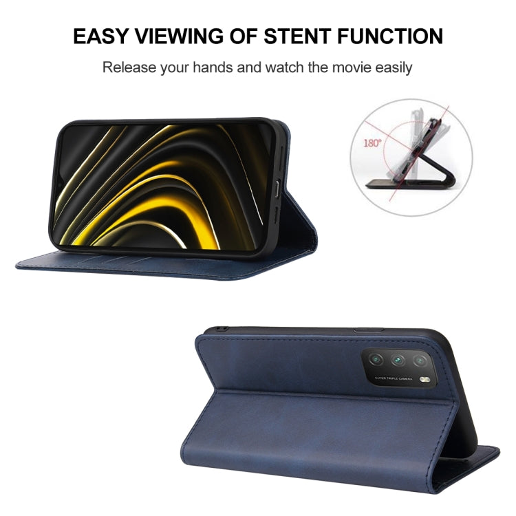 For Xiaomi Poco M3 Magnetic Closure Leather Phone Case