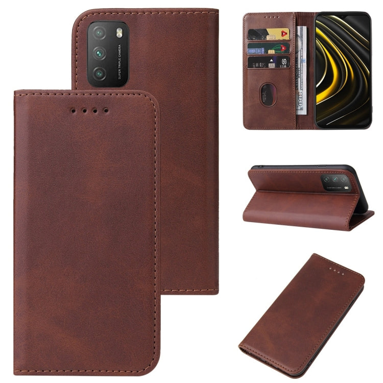 For Xiaomi Poco M3 Magnetic Closure Leather Phone Case
