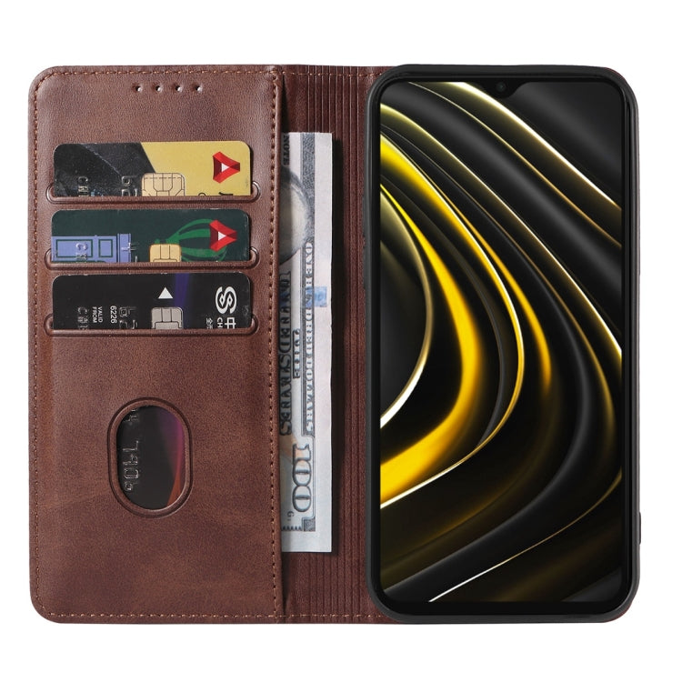 For Xiaomi Poco M3 Magnetic Closure Leather Phone Case
