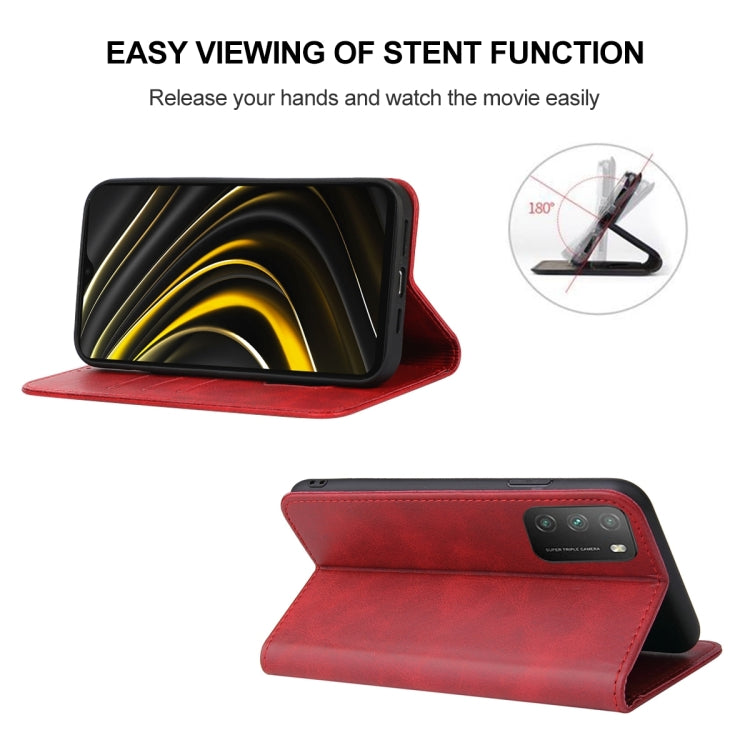 For Xiaomi Poco M3 Magnetic Closure Leather Phone Case