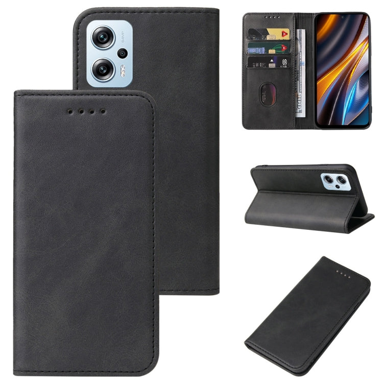 For Xiaomi Poco X4 GT Magnetic Closure Leather Phone Case