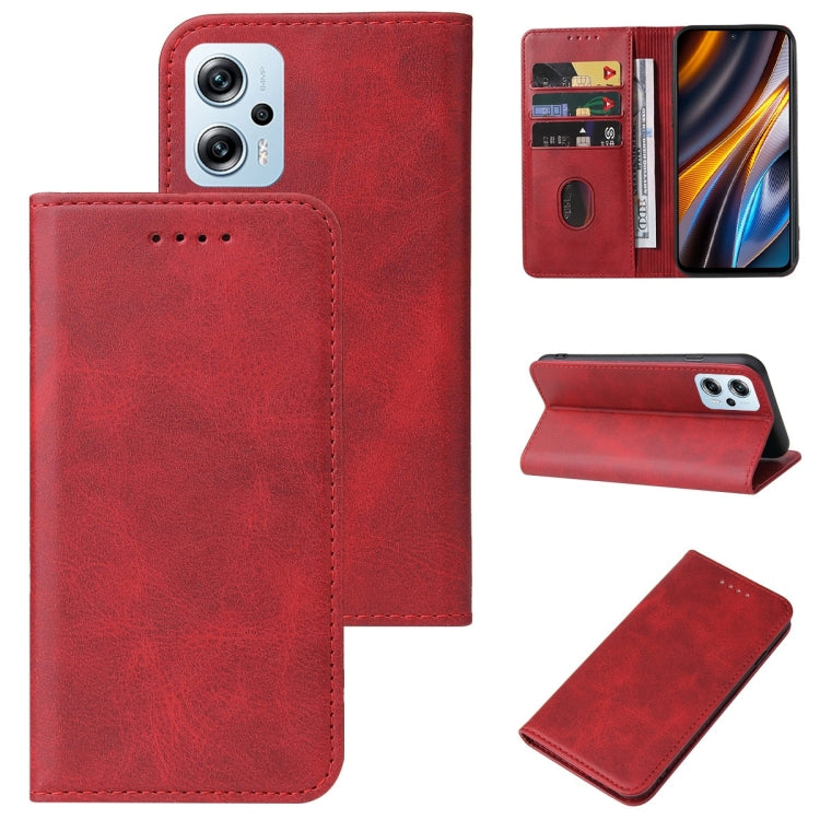 For Xiaomi Poco X4 GT Magnetic Closure Leather Phone Case