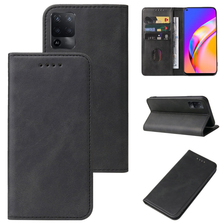 For OPPO A94 Magnetic Closure Leather Phone Case