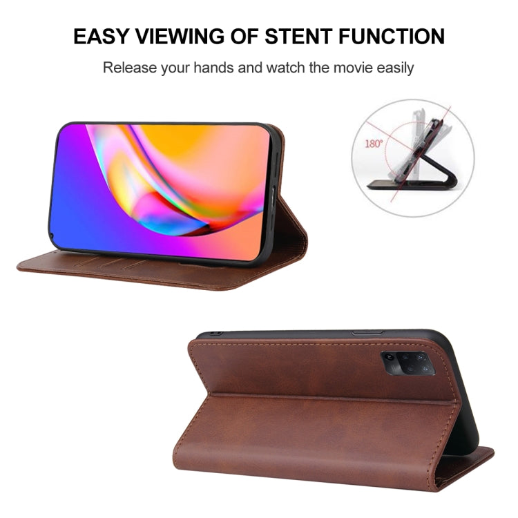 For OPPO A94 Magnetic Closure Leather Phone Case