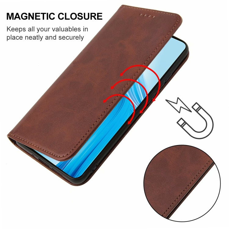 For OPPO F17 Pro Magnetic Closure Leather Phone Case