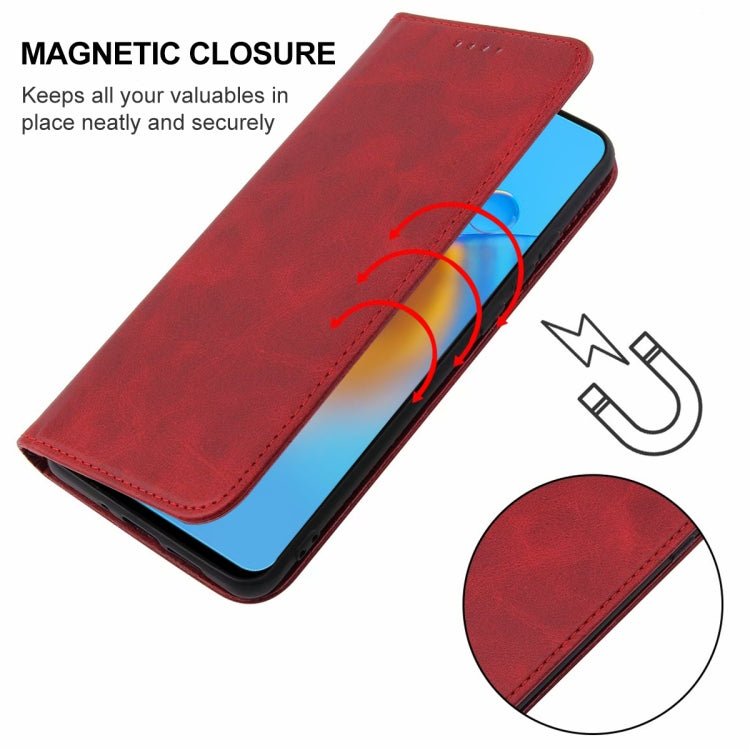 For OPPO F19 Magnetic Closure Leather Phone Case