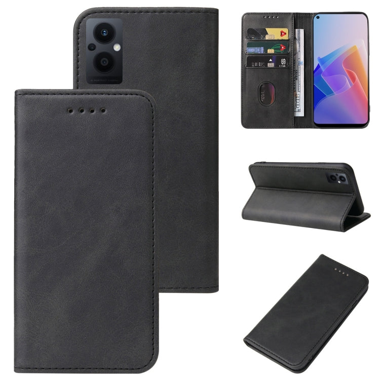 For OPPO F21 Pro 5G Magnetic Closure Leather Phone Case