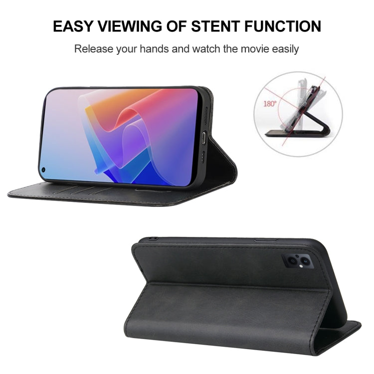 For OPPO F21 Pro 5G Magnetic Closure Leather Phone Case