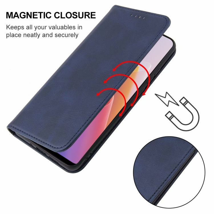For OPPO F21 Pro 5G Magnetic Closure Leather Phone Case