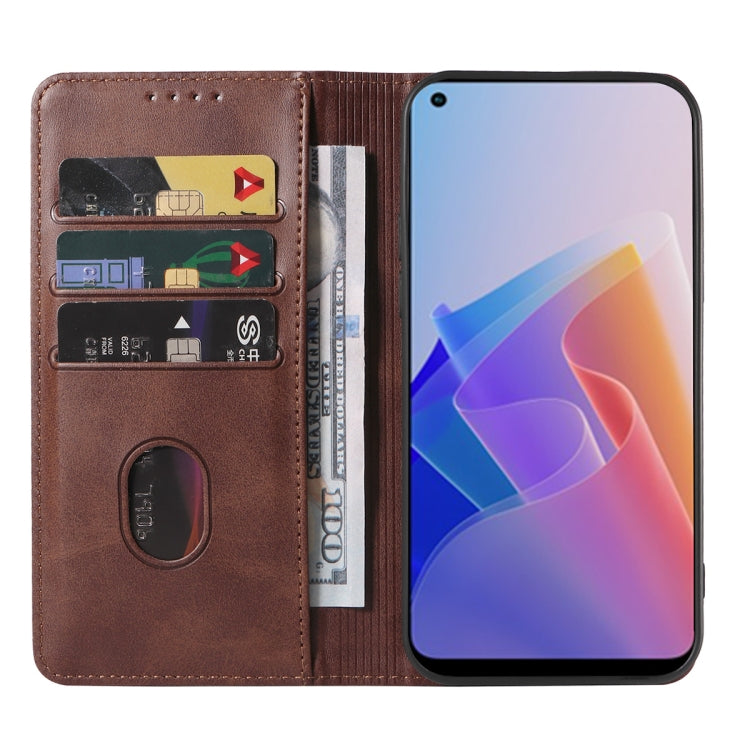 For OPPO F21 Pro 5G Magnetic Closure Leather Phone Case